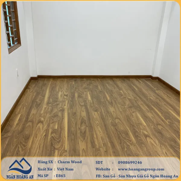 Sàn Gỗ Công Nghiệp Charm Wood E865 Dày 8mm