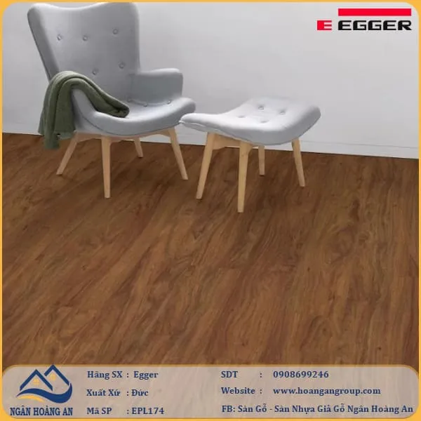 Sàn Gỗ Công Nghiệp Egger Aqua 8mm EPL174