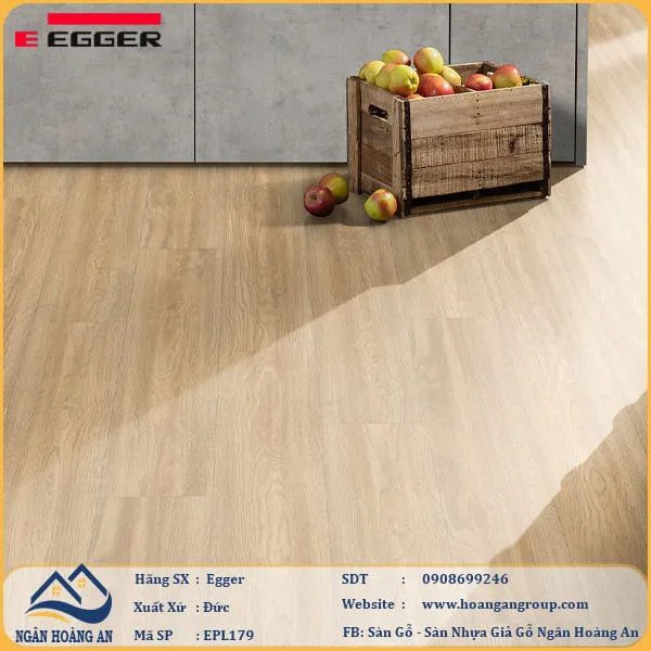 Sàn Gỗ Công Nghiệp Egger Aqua 8mm EPL179