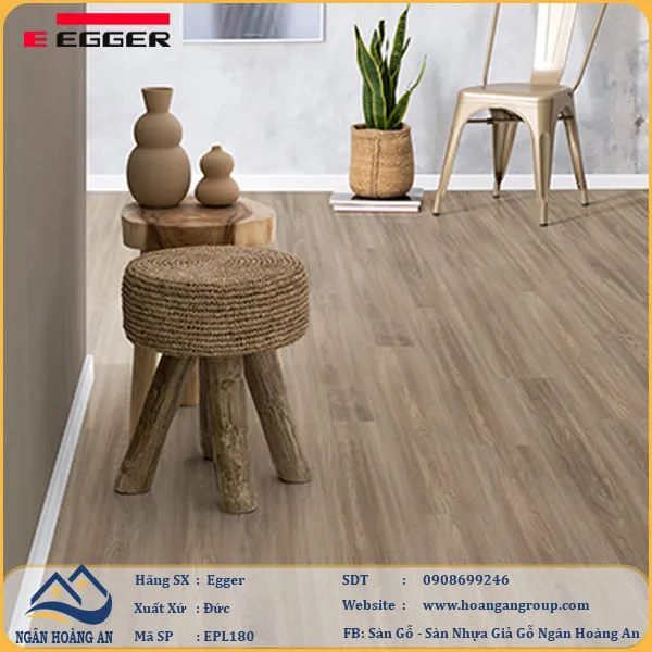 Sàn Gỗ Công Nghiệp Egger Aqua 8mm EPL180