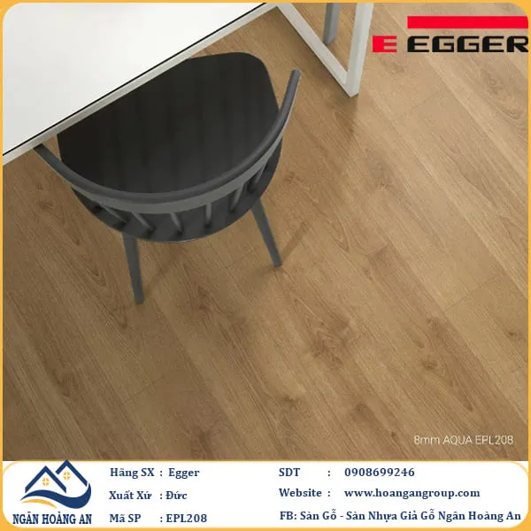 Sàn Gỗ Công Nghiệp Egger Aqua 8mm EPL208