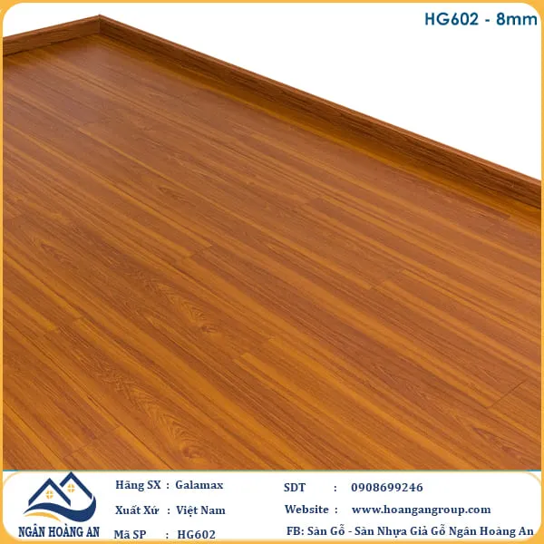Sàn Gỗ Công Nghiệp Galamax HG602 Dày 8mm
