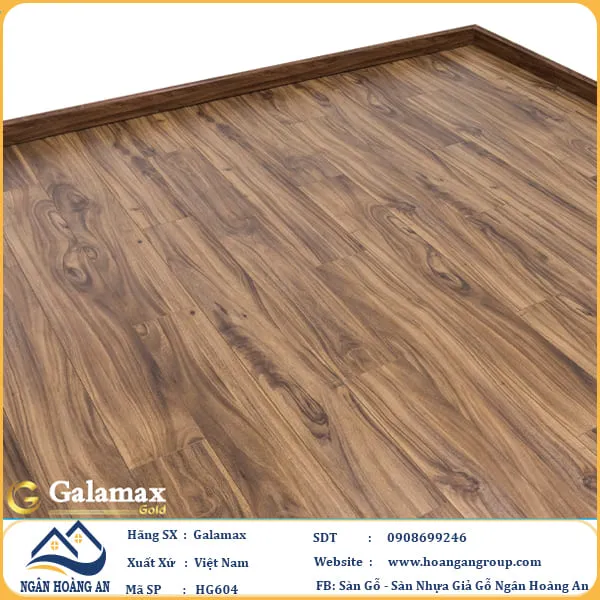 Sàn Gỗ Công Nghiệp Galamax HG604 Dày 8mm