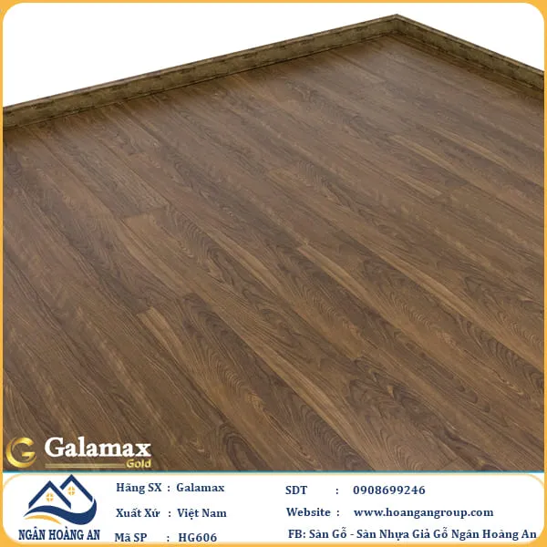 Sàn Gỗ Công Nghiệp Galamax HG606 Dày 8mm