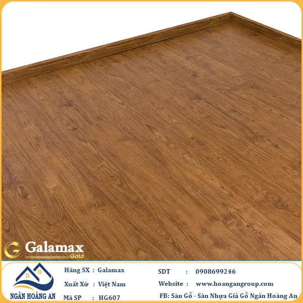 Sàn Gỗ Galamax Giá Rẻ HG607 Dày 8mm