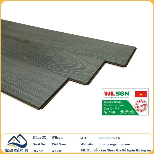 Sàn Gỗ Công Nghiệp Wilson W440 8mm