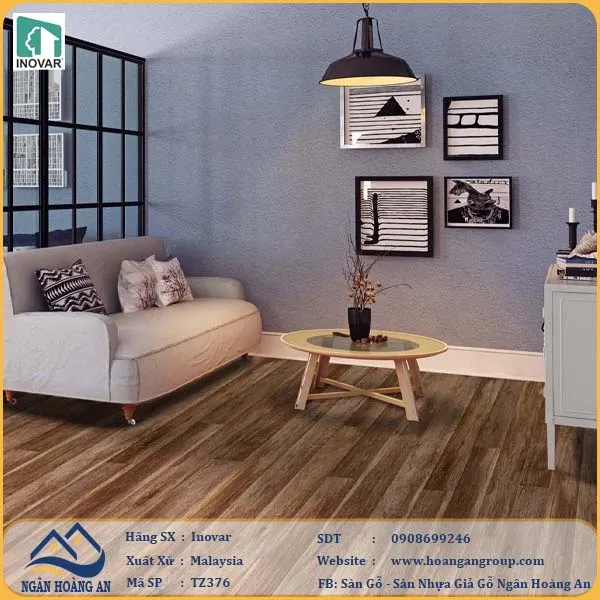 Sàn Gỗ Công Nghiệp Inovar TZ376 12mm