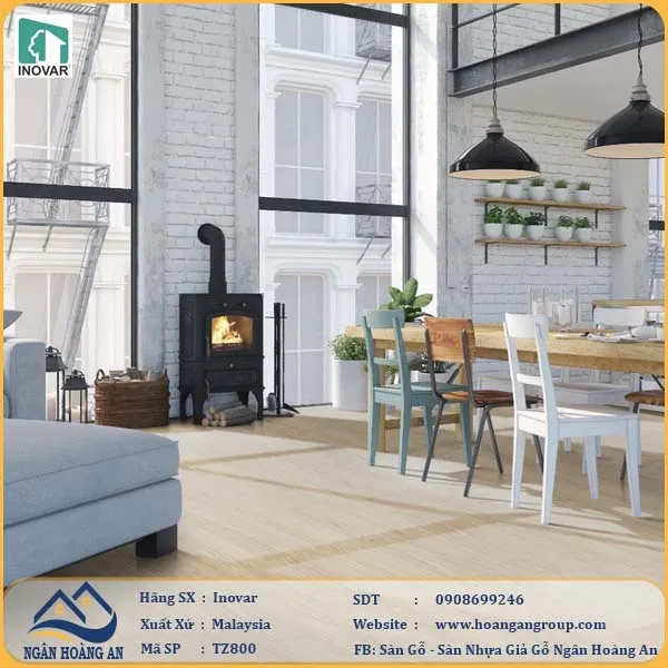 Sàn Gỗ Công Nghiệp Inovar TZ800 12mm
