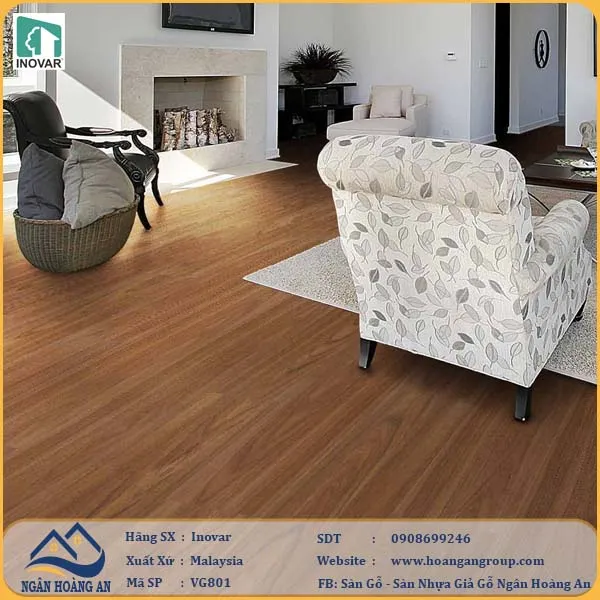 Sàn Gỗ Công Nghiệp Inovar VG801 12mm