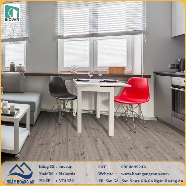 Sàn Gỗ Công Nghiệp Inovar VTA520 12mm