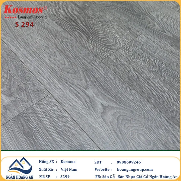 Sàn Gỗ Công Nghiệp KosMos Dày 8mm S294