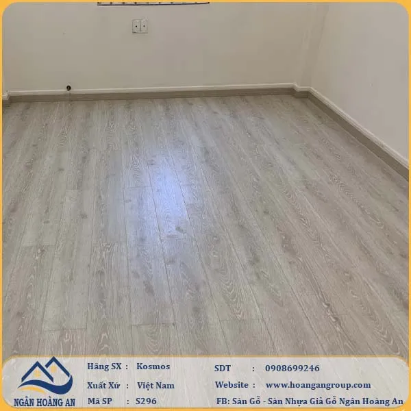  Sàn Gỗ Công Nghiệp KosMos Dày 8mm S296