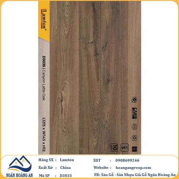 Sàn Gỗ Công Nghiệp Lamton D3035 12mm
