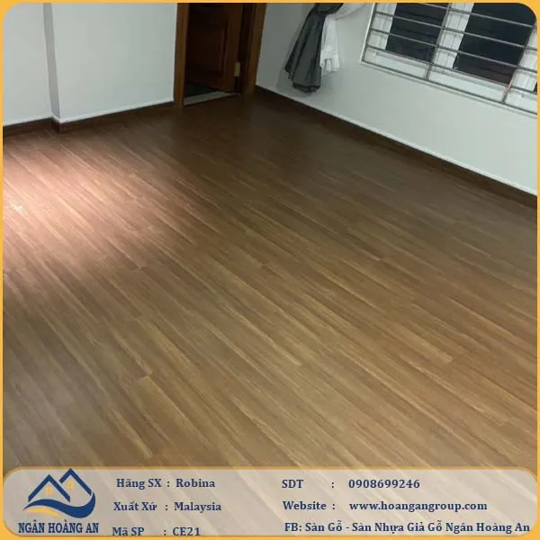 Sàn Gỗ Công Nghiệp Robina CE21 8mm Bản Lớn