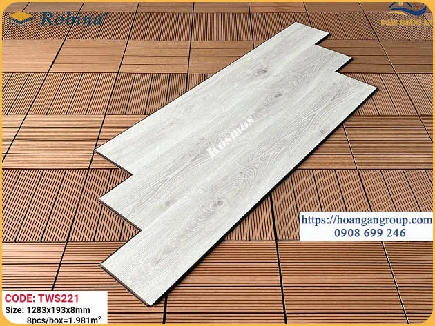 Sàn Gỗ Công Nghiệp Robina 8mm Bản Lớn TWS221