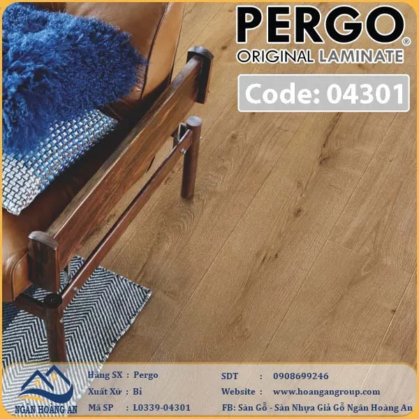 Sàn Gỗ Công Nghiệp Pergo Modern Plank 9mm 04301