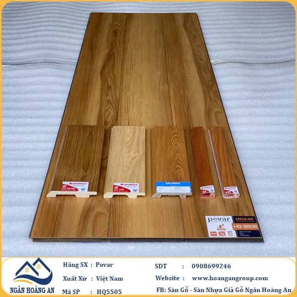Sàn Gỗ Công Nghiệp Povar HQ5505 Dày 8mm
