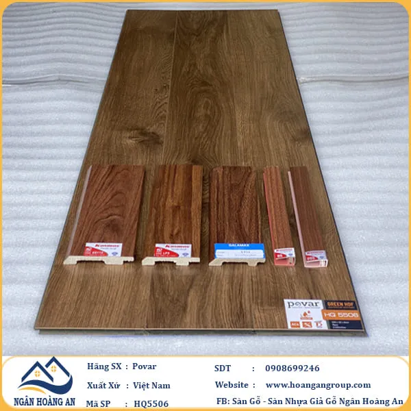 Sàn Gỗ Công Nghiệp Povar HQ5506 Dày 8mm