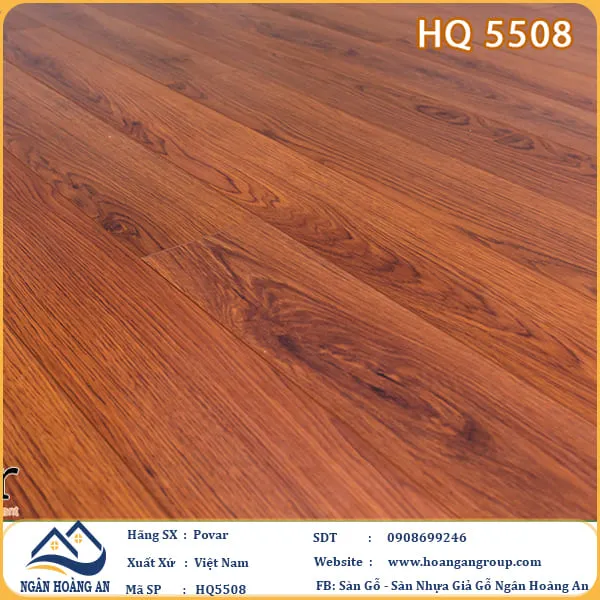 Sàn Gỗ Công Nghiệp Povar HQ5508 Dày 8mm
