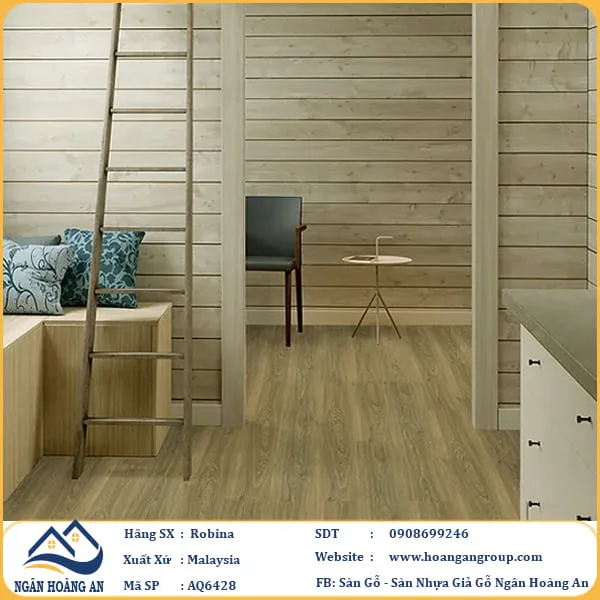 Sàn Gỗ Công Nghiệp Robina Aqua 8mm AQ6428