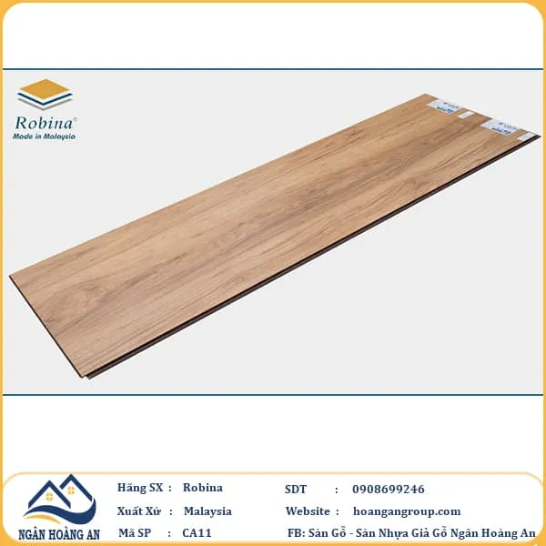 Sàn Gỗ Công Nghiệp Robina CA11 8mm Bản Lớn