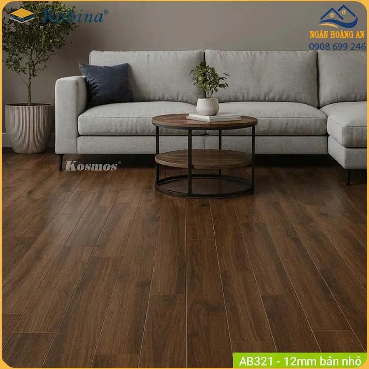 Sàn Gỗ Công Nghiệp Robina 12mm Bản Nhỏ AB321