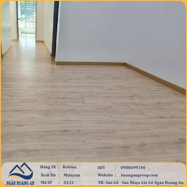 Sàn Gỗ Công Nghiệp Robina O133 12mm Bản Nhỏ
