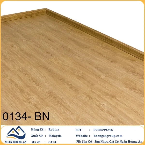 Sàn Gỗ Công Nghiệp Robina O134 12mm Bản Nhỏ