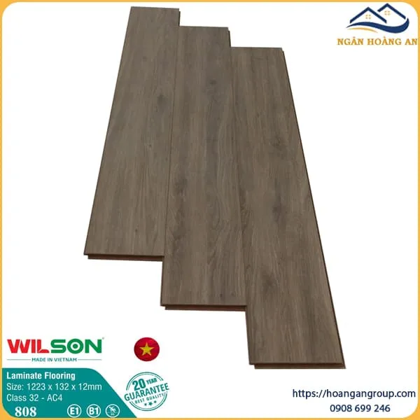Sàn Gỗ Công Nghiệp Wilson 808 12mm