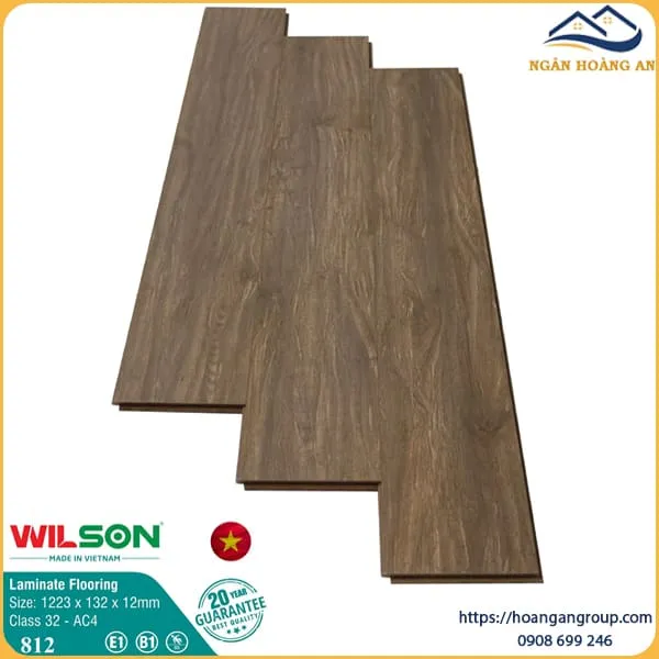 Sàn Gỗ Công Nghiệp Wilson 812 12mm
