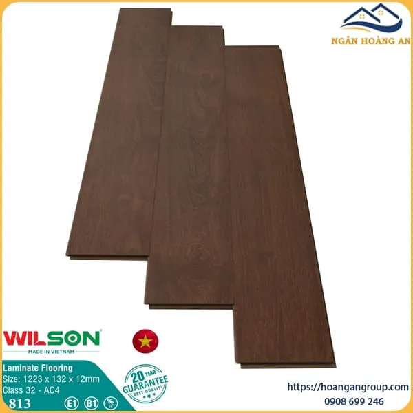 Sàn Gỗ Công Nghiệp Wilson 813 12mm