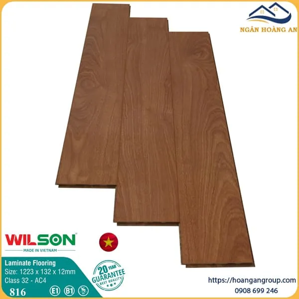 Sàn Gỗ Công Nghiệp Wilson 816 12mm