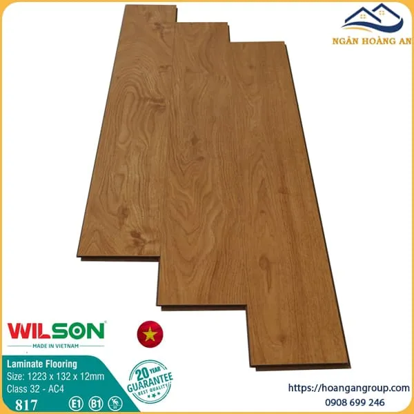 Sàn Gỗ Công Nghiệp Wilson 817 12mm