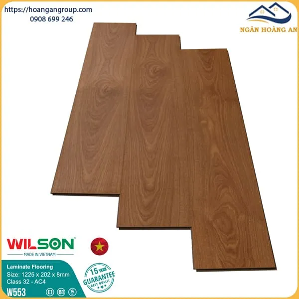 Sàn Gỗ Công Nghiệp Wilson W553 8mm