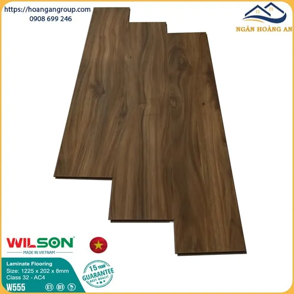 Sàn Gỗ Công Nghiệp Wilson W555 8mm