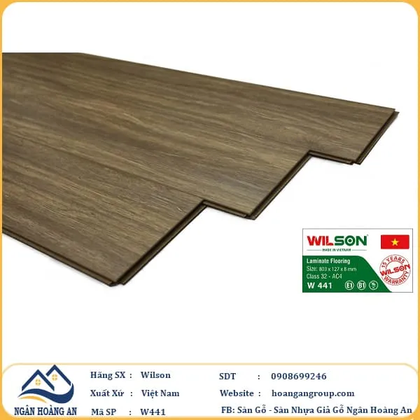 Sàn Gỗ Công Nghiệp Wilson W441 8mm
