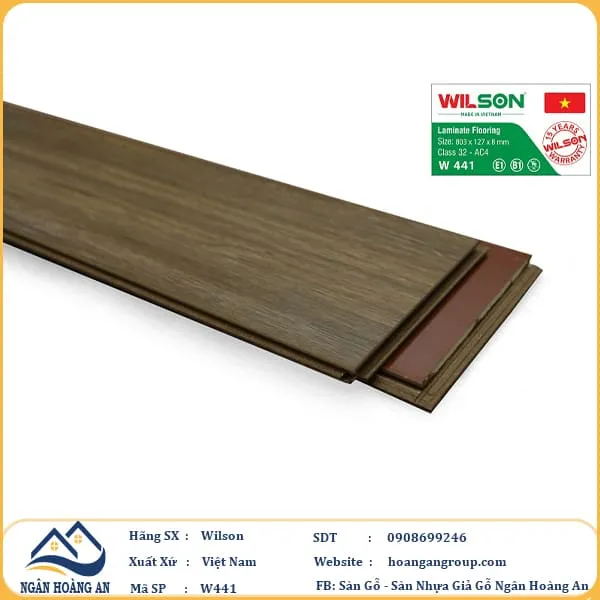 Sàn Gỗ Công Nghiệp Wilson W441 8mm