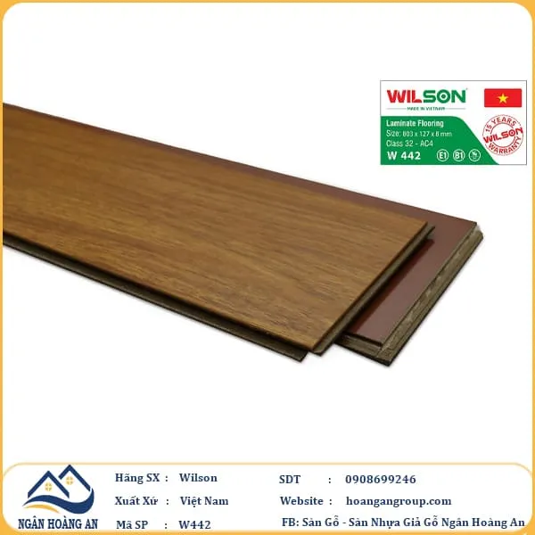 Sàn Gỗ Công Nghiệp Wilson W442 8mm