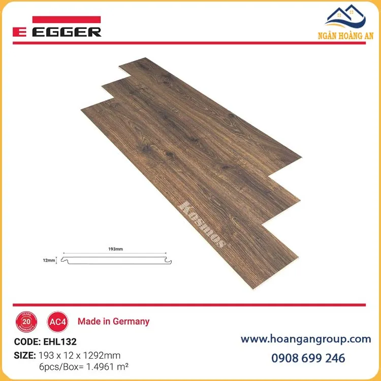 Sàn Gỗ Đức Egger Home Dày 12mm EHL132