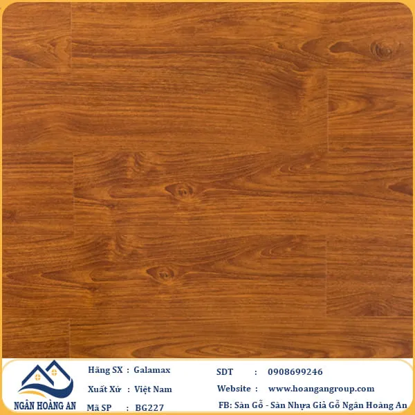 Sàn Gỗ Galamax Giá Rẻ BG227 Dày 8.3mm