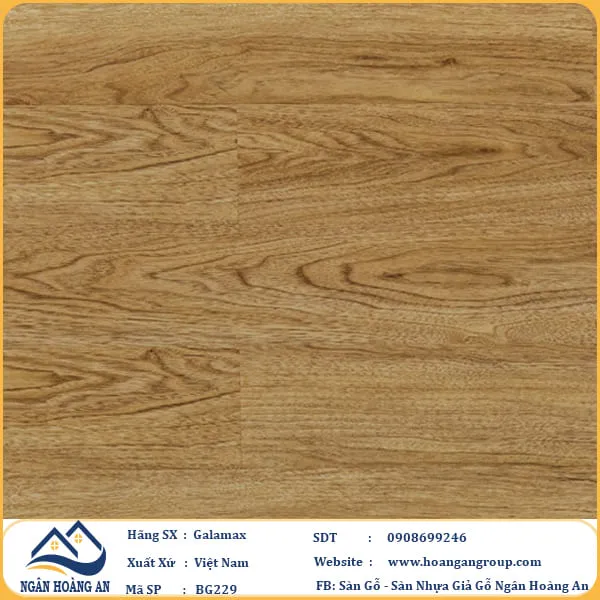 Sàn Gỗ Công Nghiệp Galamax BG229 Dày 8.3mm