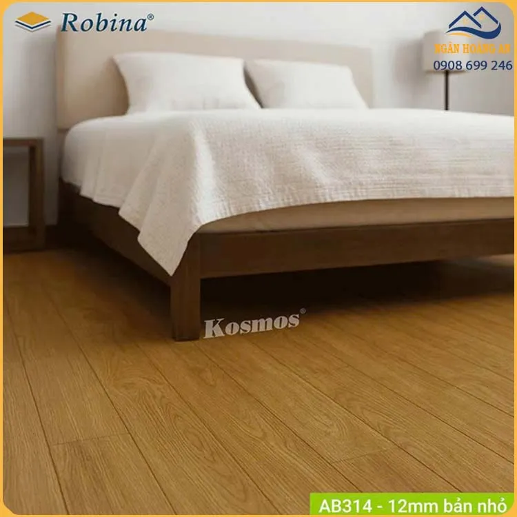 Sàn Gỗ Malaysia Robina AB314 Dày 12mm Bản Nhỏ