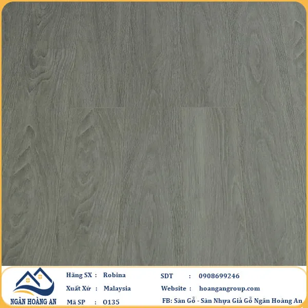 Sàn Gỗ Công Nghiệp Robina O135 12mm Bản Nhỏ