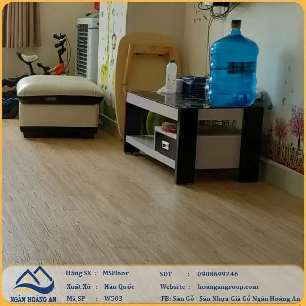 Sàn Nhựa Giả Gỗ Bóc Dán MsFloor W503