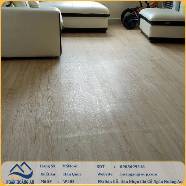 Sàn Nhựa Giả Gỗ Bóc Dán MsFloor W503