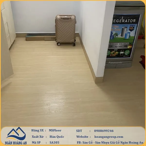 Sàn Nhựa Giả Gỗ Tự Dán MsFloor 2mm SA305