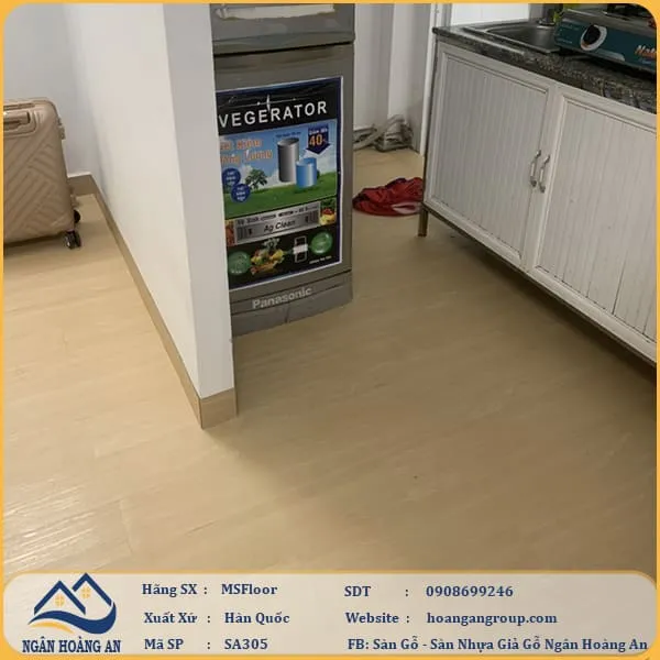 Sàn Nhựa Giả Gỗ Tự Dán MsFloor 2mm SA305