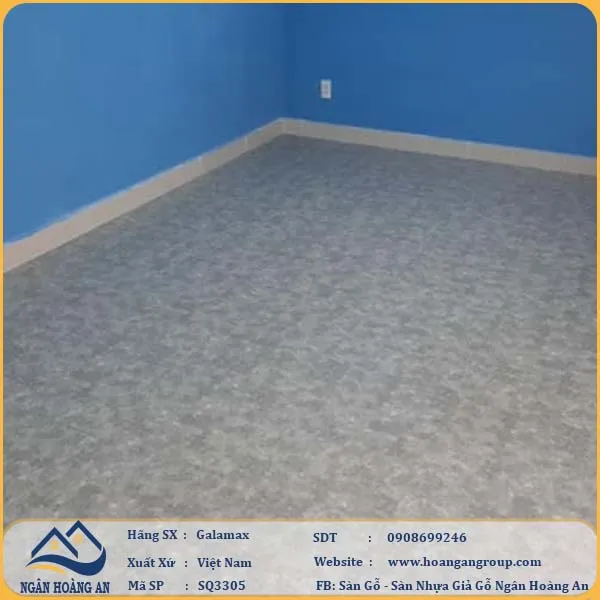 Sàn Nhựa Dán Keo Galamax 3mm SQ3305
