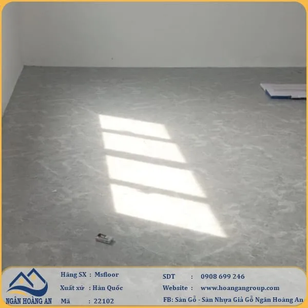 Sàn Nhựa Giả Bê Tông Giả Vân Đá MsFloor 22102 Dày 2mm