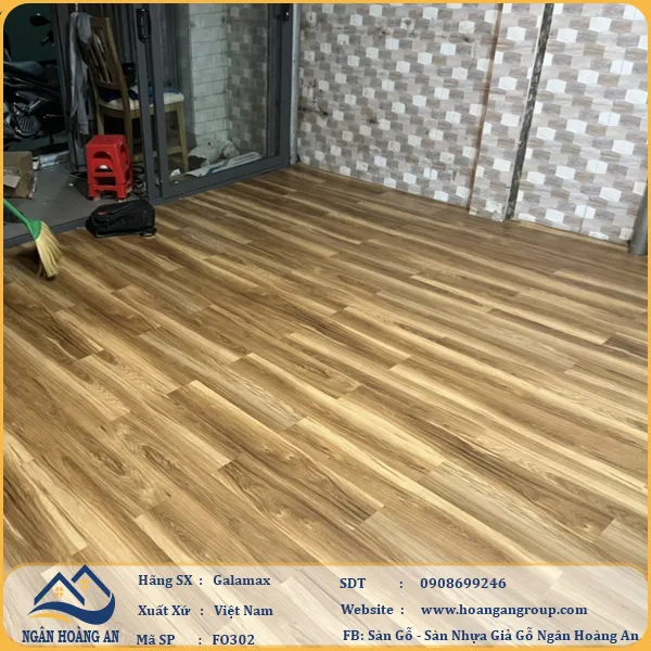 Sàn Nhựa Dán Keo Galamax 3mm FO302
